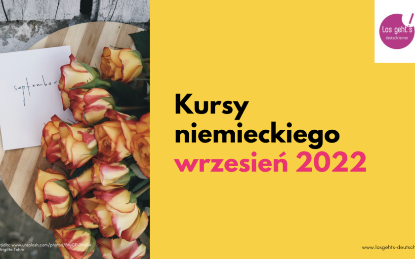 Kursy niemieckiego wrzesień 2022